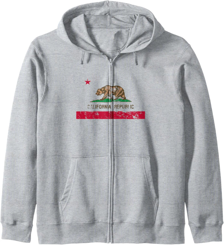 Kalifornien Staatsflagge USA California Flag Damen Herren Kapuzenjacke