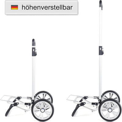 Andersen Shopper Alu Star höhenverstellbar mit Rad Ø 20 cm und 43 Liter Tasche Sofia anthrazit, Anth