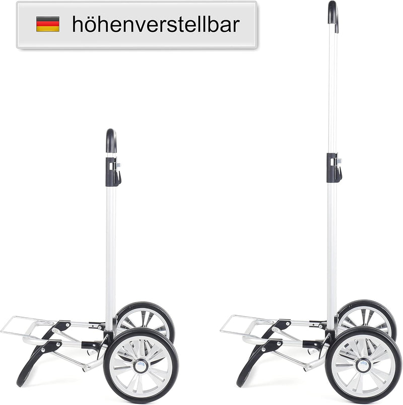 Andersen Shopper Alu Star höhenverstellbar mit Rad Ø 20 cm und 43 Liter Tasche Sofia anthrazit, Anth
