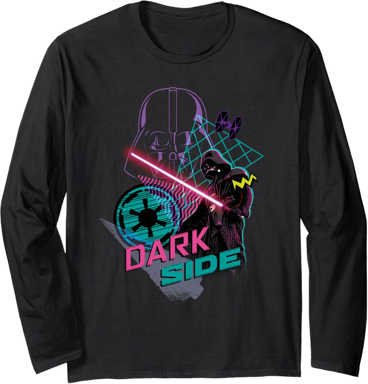 Star Wars 90s Darth Vader Dark Side Langarmshirt