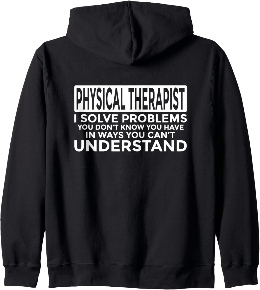 Physiotherapeut löst Probleme Lustige Physiotherapie Kapuzenjacke