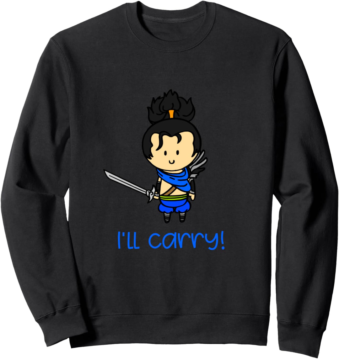 Ich trage! Chibi League Heroes I Männer Frauen Jugendspiele Sweatshirt