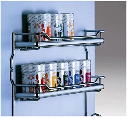 Gewürzbord 3-etagig in Chromoptik für Rahmentüren B 530 mm x H 285 mm zum Anschrauben Gewürzregal fü