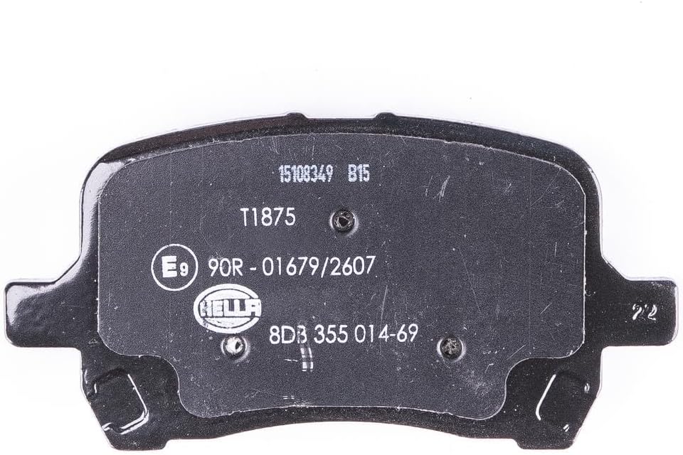 HELLA PAGID 8DB 355 014-691 Bremsbelagsatz - T1875 - Dicke/Stärke: 17mm - Bremssystem: Akebono - mit