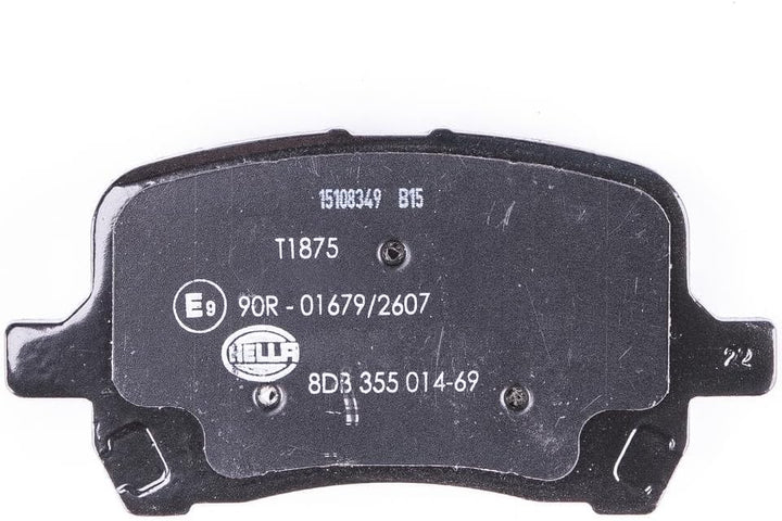 HELLA PAGID 8DB 355 014-691 Bremsbelagsatz - T1875 - Dicke/Stärke: 17mm - Bremssystem: Akebono - mit