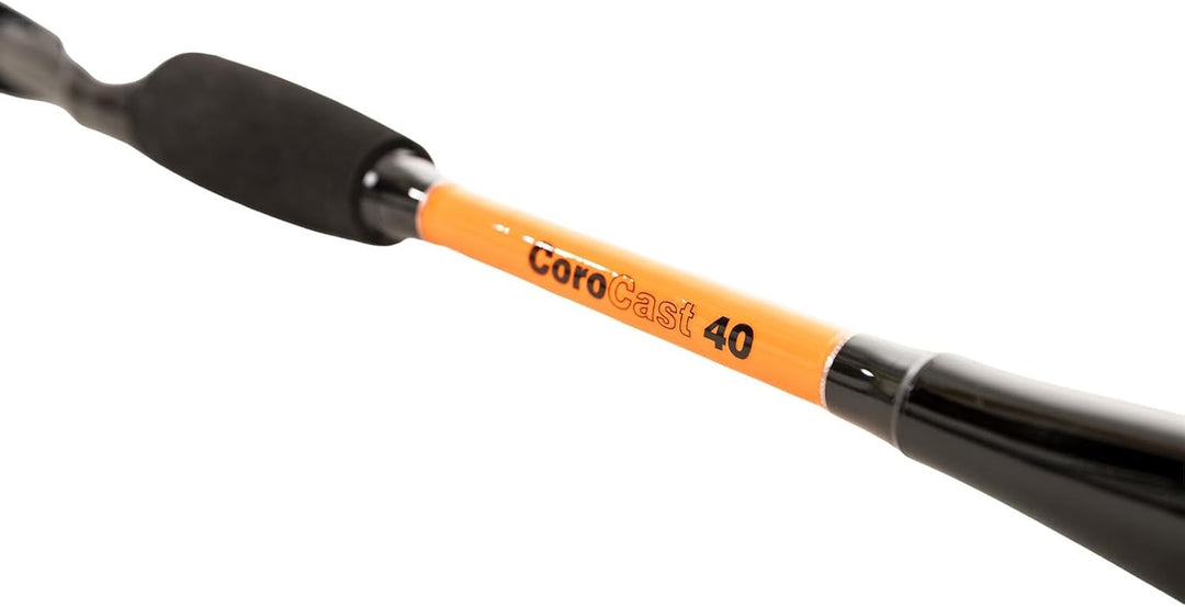 Zander Baitcast Combo CoroCast 1,98m 10–40g + Mostal 301 LH Baitcastrolle inkl. 0,15mm IOX 8X Braid