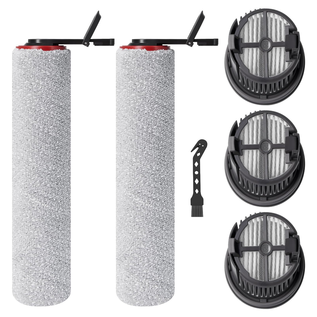 Bürstenrolle Filter Ersatzteile für Mova M50 Ultra / X4 Pro / X4 Plus Staubsauger Roboter, 2 Rollenb