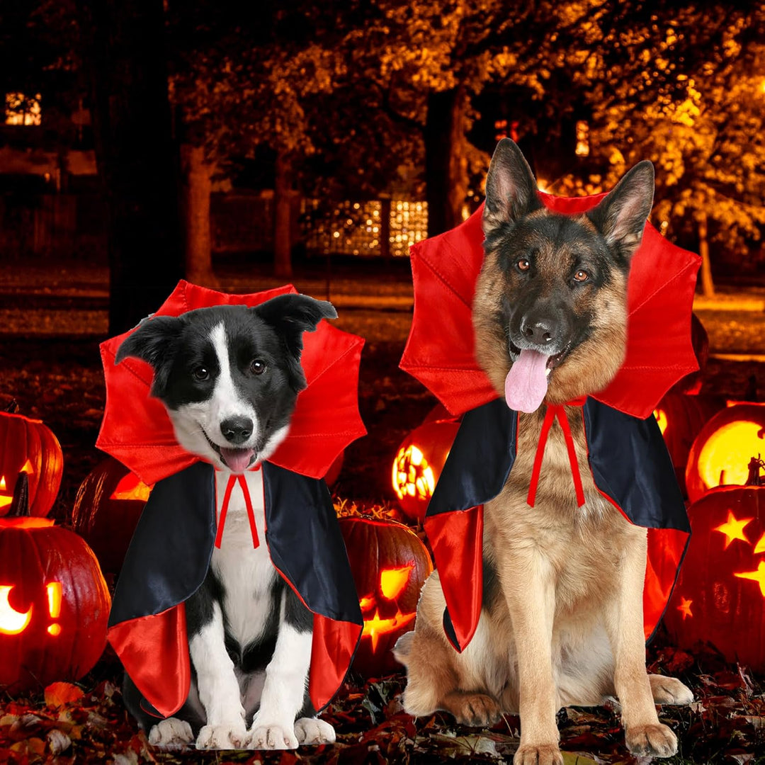 GOYOSWA Hund Halloween Kostüme, Hund Vampir Umhang Kostüm Hund Teufel Kostüm Hund Vampir Umhang Umha