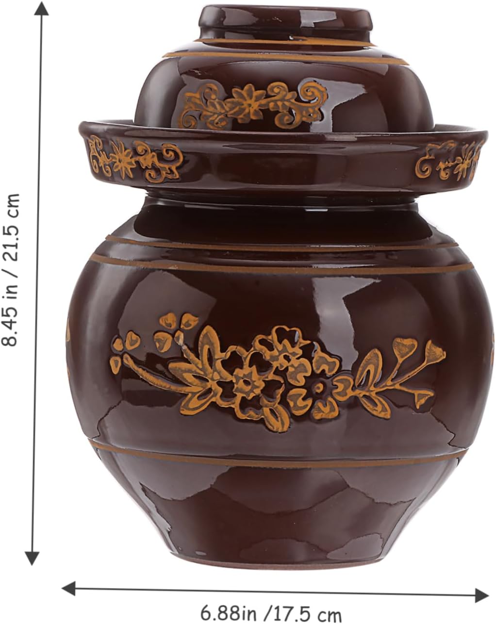 STOBAZA 1stk Kimchi-Altar Glasgefäss Mit Deckel Gefässhaltung Sauerkraut Jar. Grosse Gurkengläser Mi