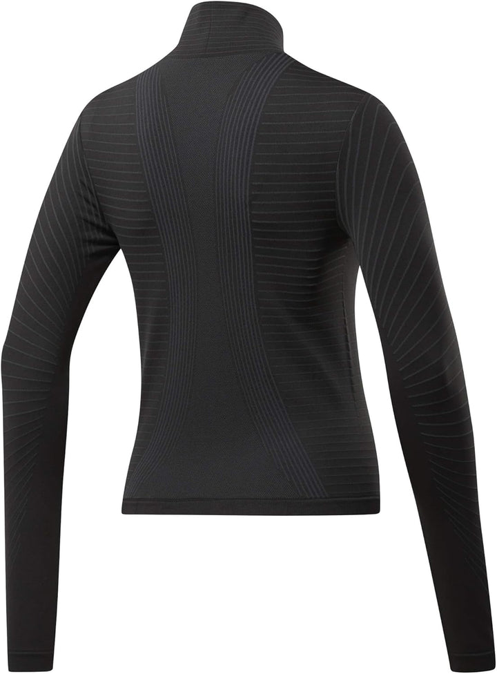 Reebok Damen Ts Thermowarm Smls Ls Nahtlos XS Schwarz, XS Schwarz