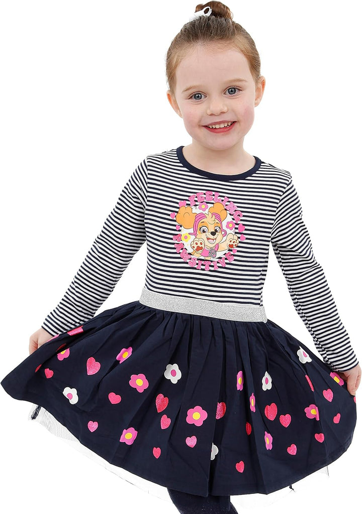 PAW PATROL Kleid Madchen | Skye Kleid Mädchen Festlich | Kinder Kleider 98 Mehrfarbig, 98 Mehrfarbig