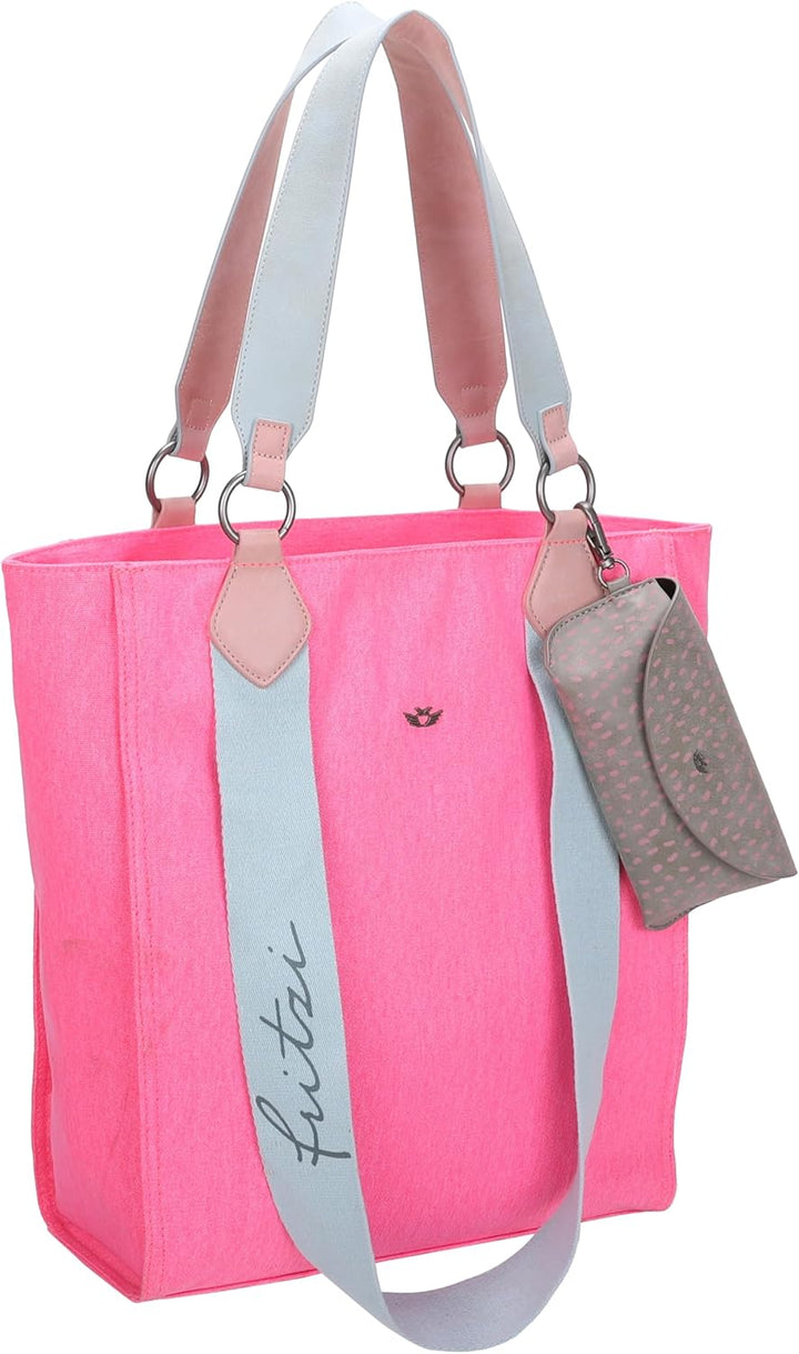 Fritzi aus Preussen Damen Izzy02 Canvas Shopper Neon Pink, Neon Pink