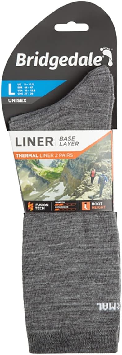 Bridgedale Herren 710530/806/M Socken, grau, M