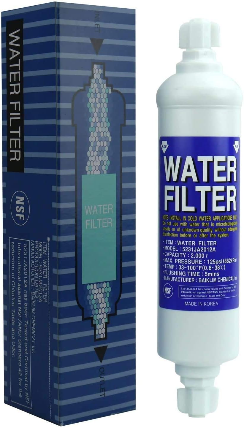 Water Filter 5231JA2012A Wasserfilter für Side-by-Side Kühlschrank - Ersetzt die Modelle 5231JA2012B