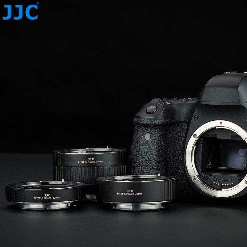 JJC Autofokus Makro Zwischenringe (AF) mit TTL-Belichtung für Makrofotographie 12mm 20mm und 36mm (P