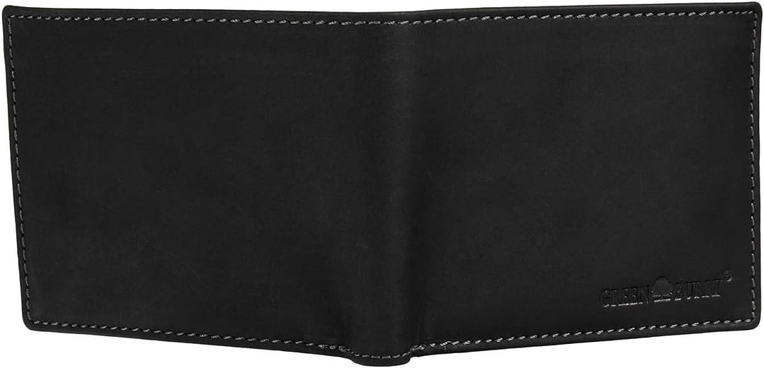 Greenburry Vintage Black Geldbörse Leder 12,5 cm