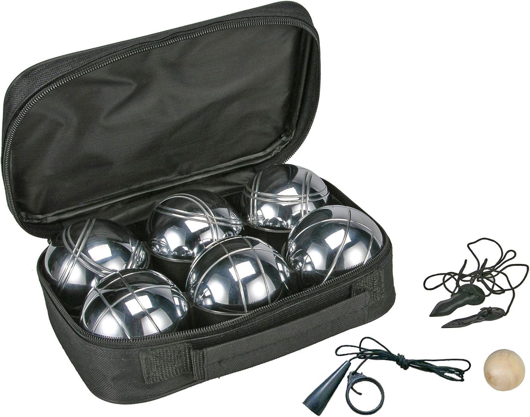 Bouleset Boccia Set 6X 720g Metallkugeln Boulekugeln Petanque Massband Tasche