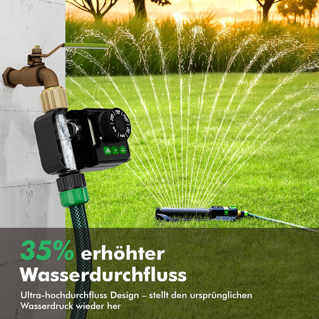 RESTMO 1 Zonen Bewässerungscomputer mit integriertem RF-Chip für optionalen Fernzugriff, automatisch