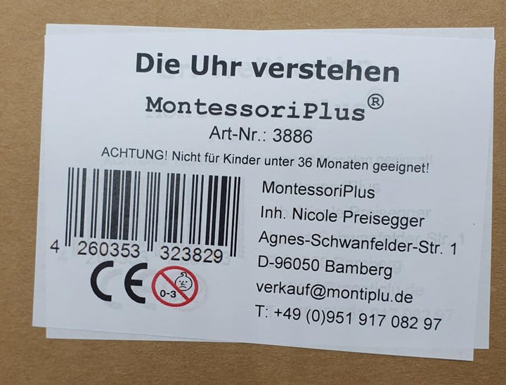 endlich die Uhrzeit verstehen mit Lernuhr, 110 Lernkarten inkl. Selbstkontrolle, Montessori-Lernmate