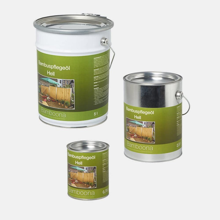 Bambus-Pflegeöl hell - Hochwertiges Ölharz für Zäune, Rohre & Terrassendielen (0,75 L), 0,75 L
