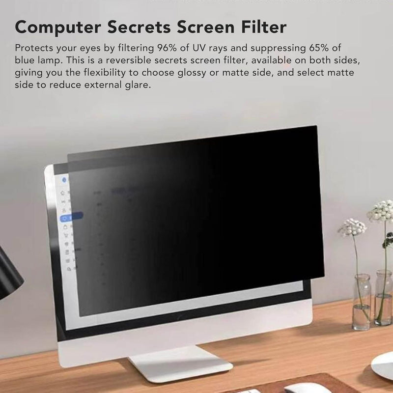 Dpofirs Computer Sichtschutz 20 Zoll Seitenverhältnis 16:9, Anti Blaulicht Blendschutz Displayschutz