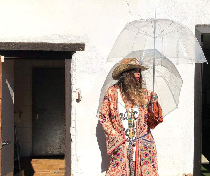 VON LILIENFELD Regenschirm Glockenschirm Transparent Durchsichtig Melina, Transparent