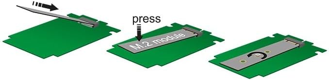 DELOCK PCIe x1 > 2 x M.2 Key B Low Profi