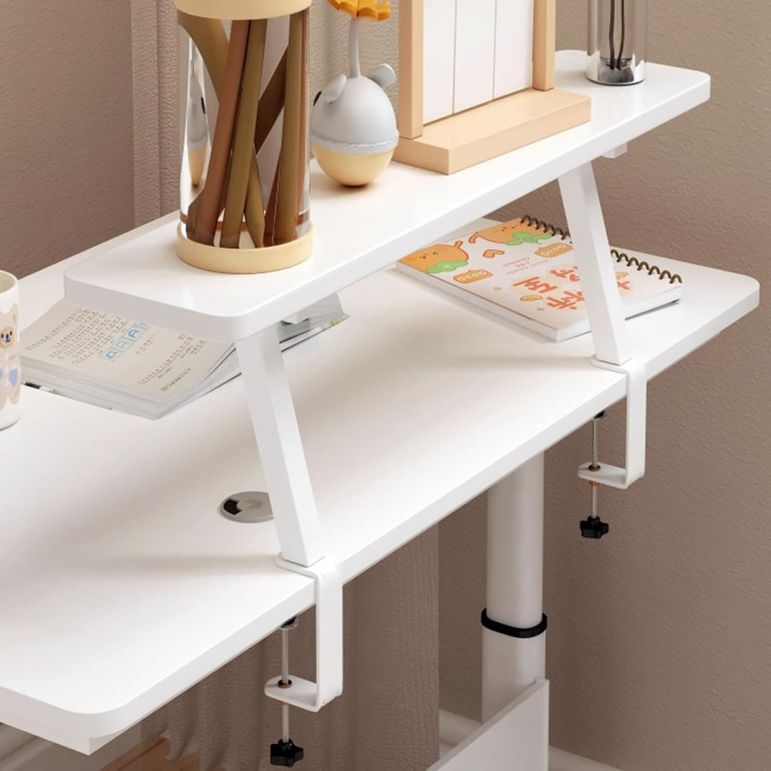 Klemmbares Schreibtisch Organizer Regal, Adjustable Desk Shelf Clamp Schreibtischregal Klemmbar Aufb