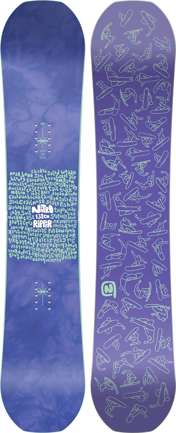 Nitro Jungen Snowboards Ripper Youth 23 All Mountain Freestyle Twin Board 132 Multicolour, 132 Multi