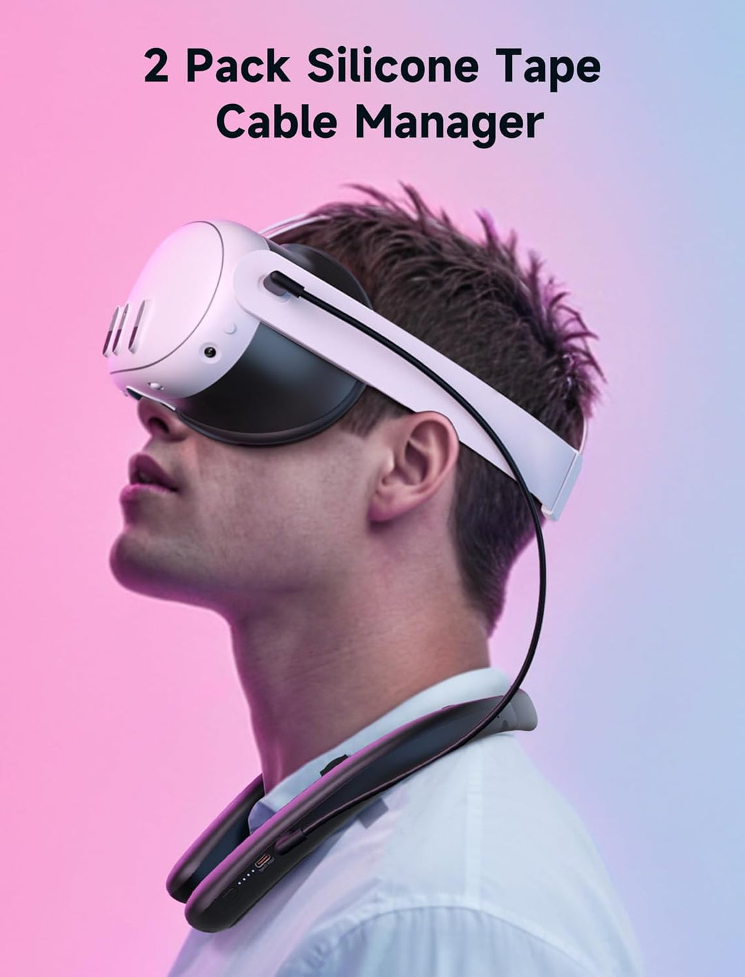 JSAUX Akku-Pack für Oculus Quest 3 2, 10000mAh PD Schnellladegerät Akku-Pack (Extra 4-6 H Spielzeit)