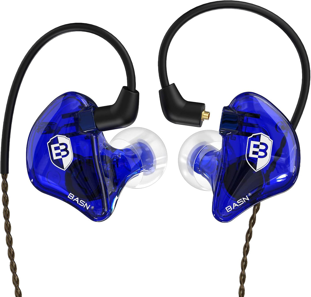 BASN Bsinger In-Ear-Monitore Geräuschisolierende Kopfhörer, Dual-dynamische Treiber High Definition