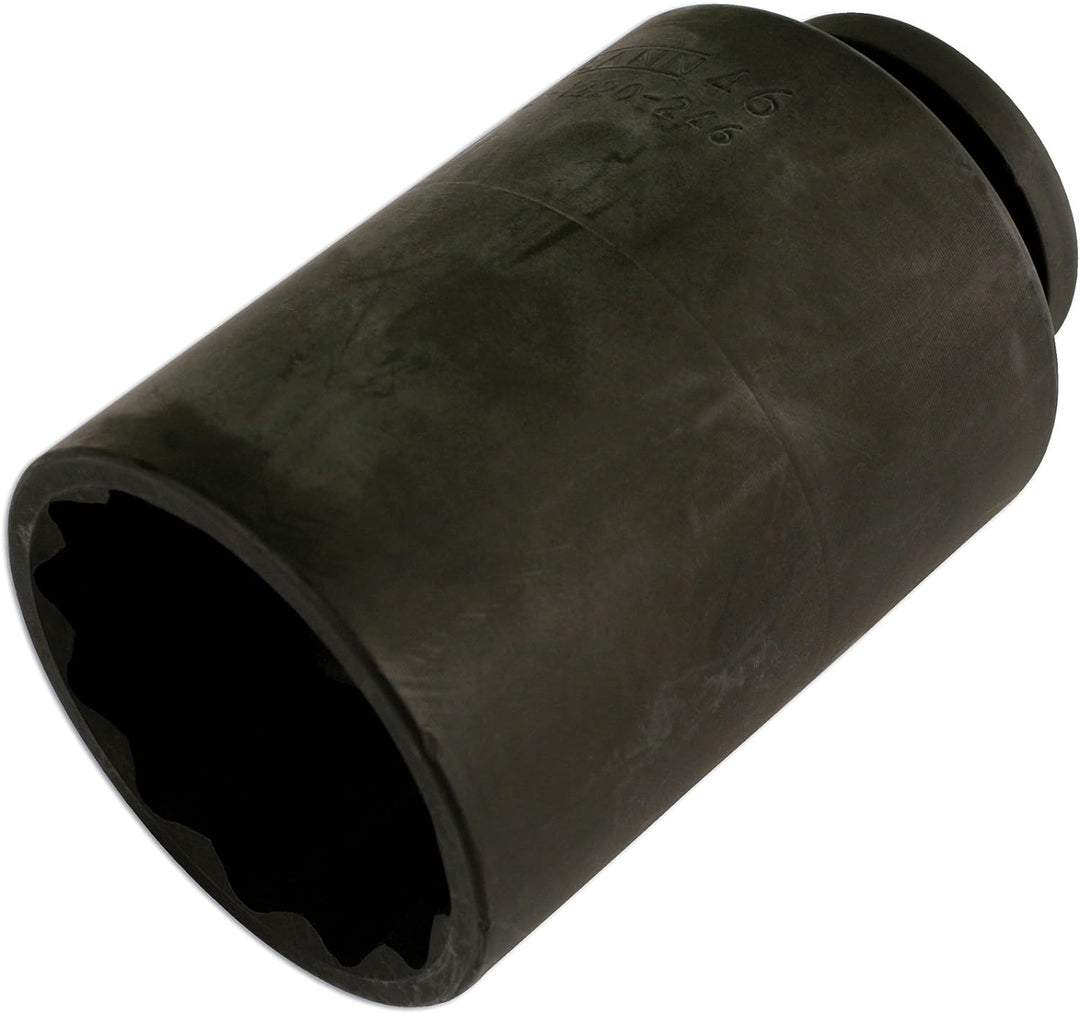 Laser 5531 Zwölfkant-Stecknuss, 46 x 100 mm, 1/2'' Einzelbett, Einzelbett