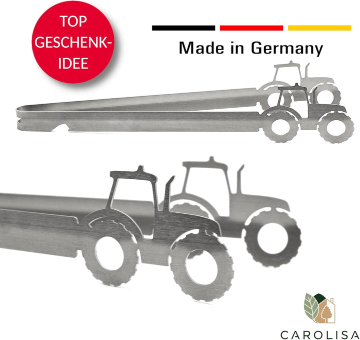 Grillzange Motiv Traktor, spülmaschinengeeignet, Geschenkidee, Männergeschenk