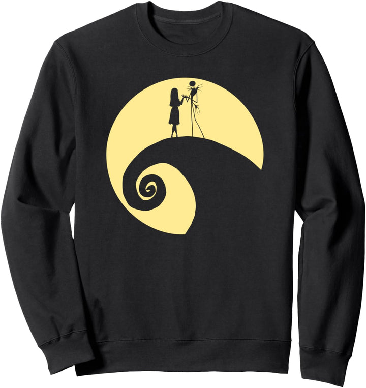 The Nightmare Before Christmas Jack Sally White Circle Sweatshirt