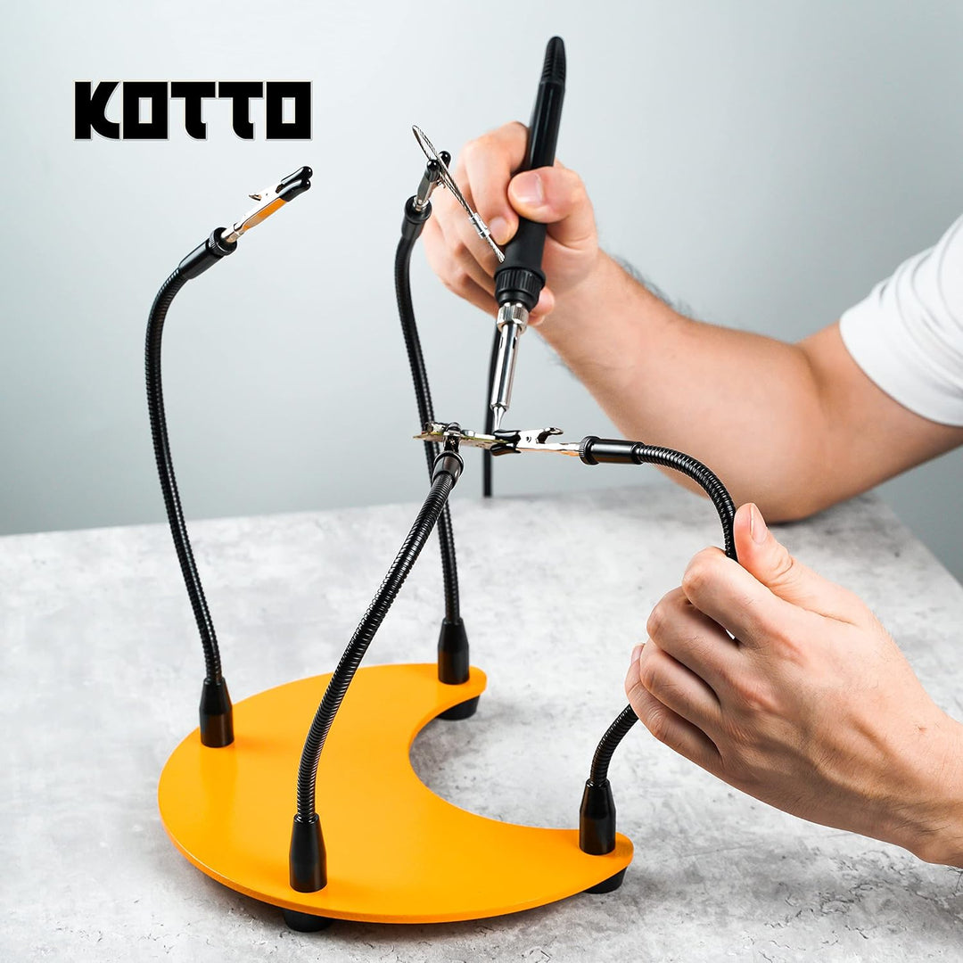 Fstop Labs/KOTTO Kotto Helping Hands Lötwerkzeug, Third Hand Löt-Leiterplattenhalter-Werkzeug, Four