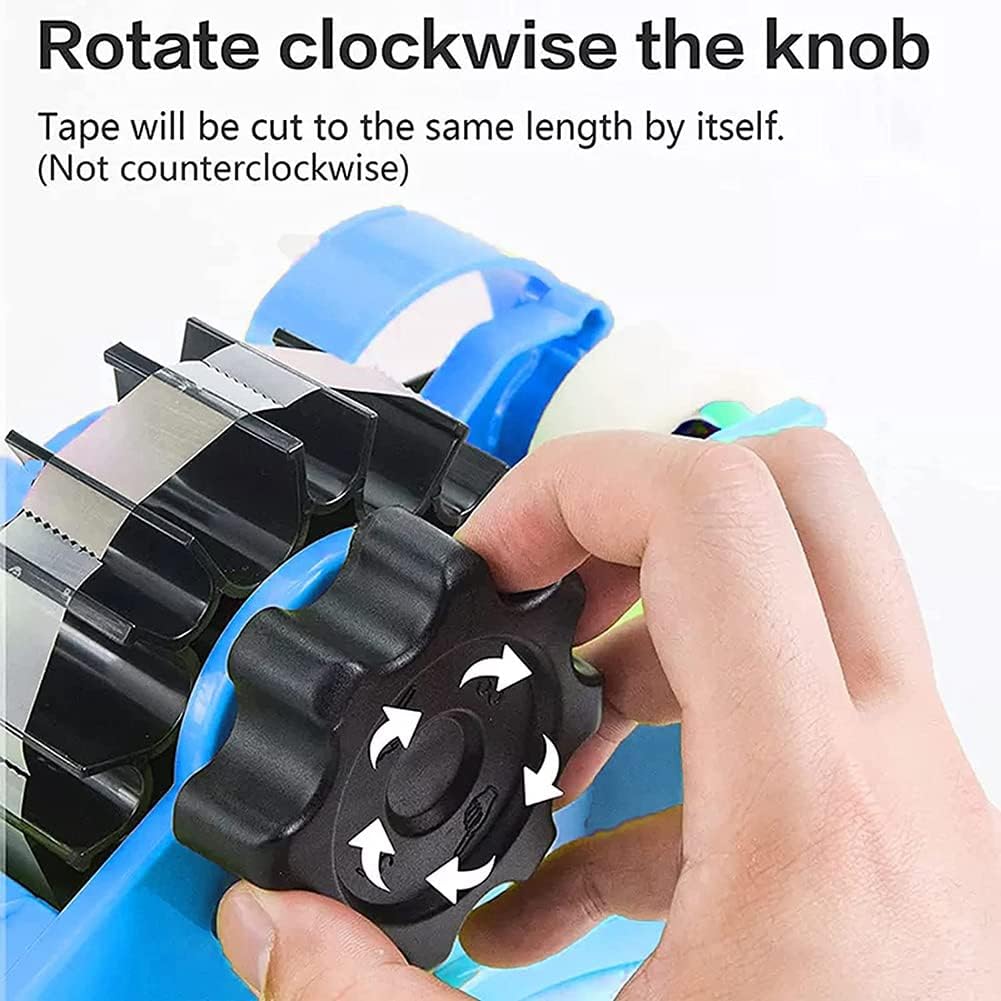 Klebeband Abroller, Tischabroller für Klebeband, Mehrfach Rollen Schnitt Paketband Abroller, Tragbar