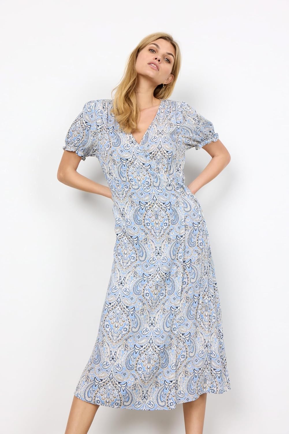 SOYACONCEPT Damen SC-Laya 5 Kleid XS Blau, XS Blau