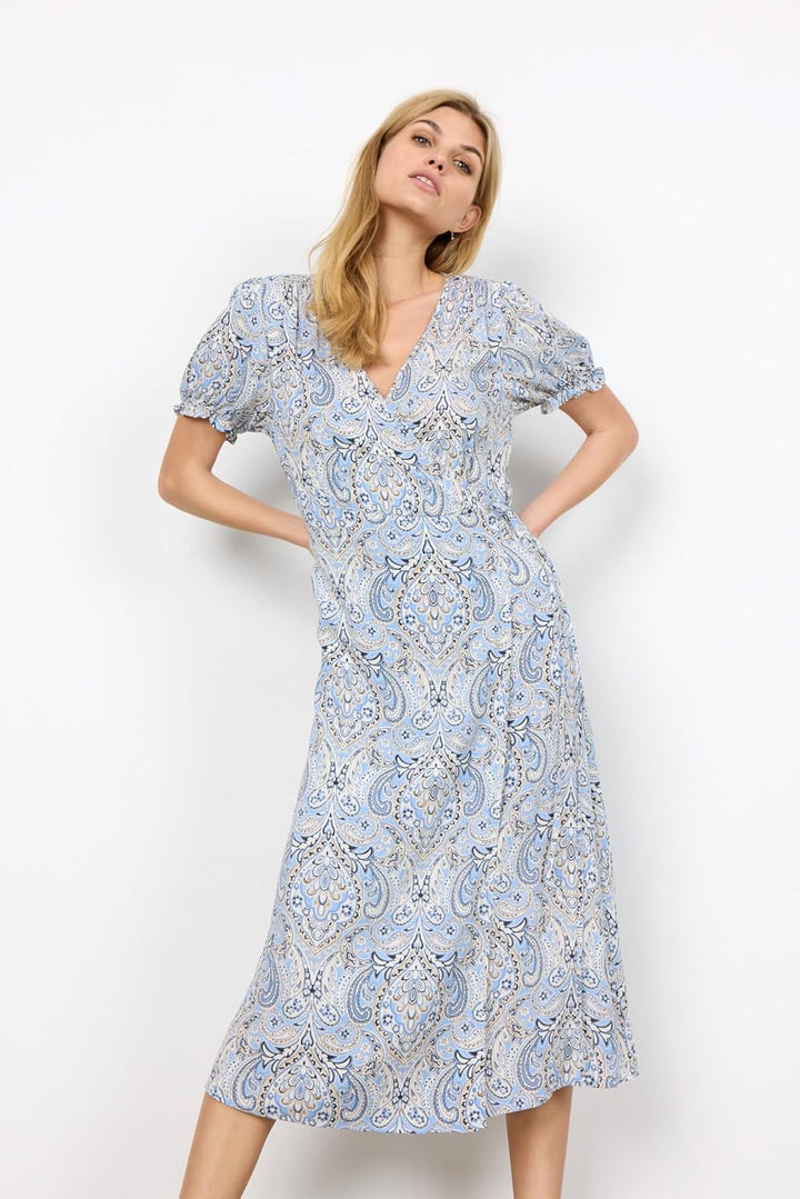 SOYACONCEPT Damen SC-Laya 5 Kleid XS Blau, XS Blau