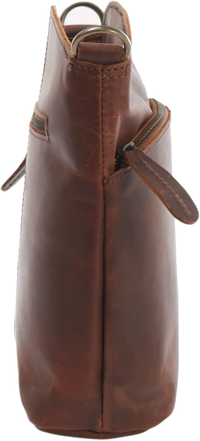 LECONI kleine Umhängetasche Damen Schultertasche Handtasche Freizeittasche Damentasche Ledertasche v