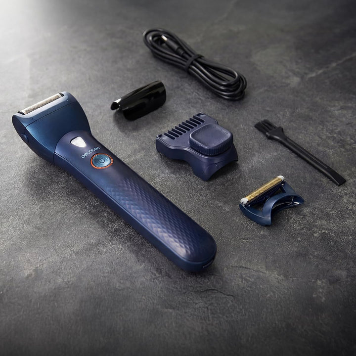 Cecotec Barttrimmer PrecisionCare OneShave Pro. Titan-Klingen, Flex-Kopf Mit Magnet-System, LED-Lich