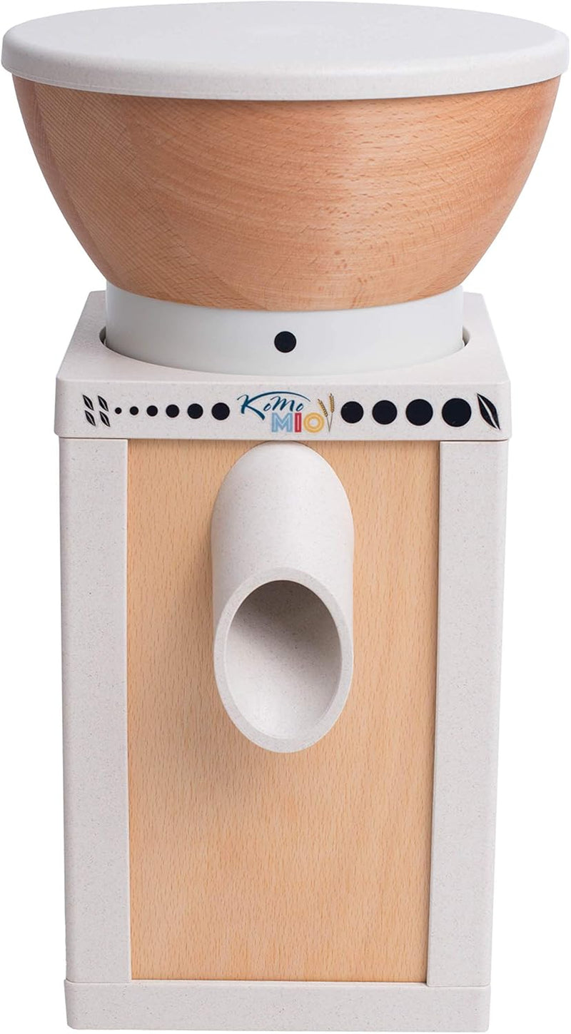 KoMoMio natur| Made in Austria | Edelkorund und Keramik Mahlstein | + 2,5 kg Bio Weizen