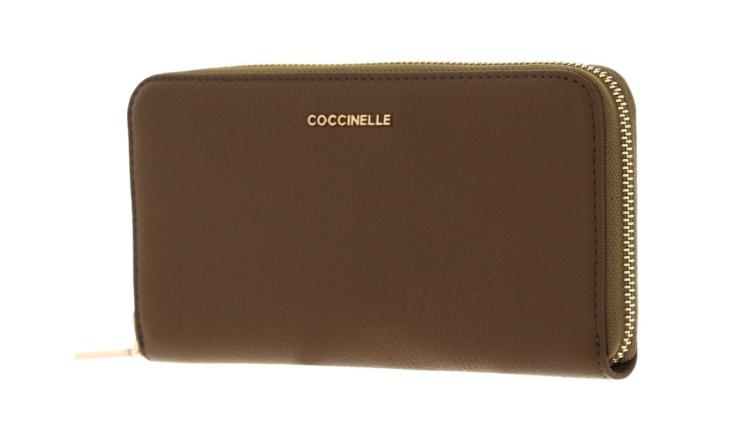 Coccinelle Metallic Soft Geldbörse olivgrün