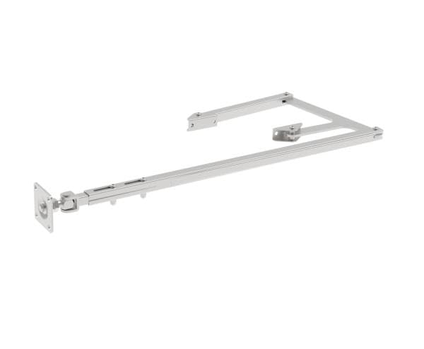 Sellon24 Drehfalttor-Mechanismus Edelstahl AISI 304 für Torbreite 1800-3500 mm Falttor Beschlag