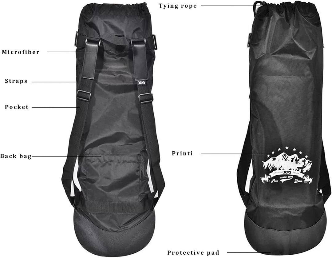 xxiaojun Skateboard Backpack,Double-Warped Electric Land Surfboard,Foldable Waterproof Travel Skateb