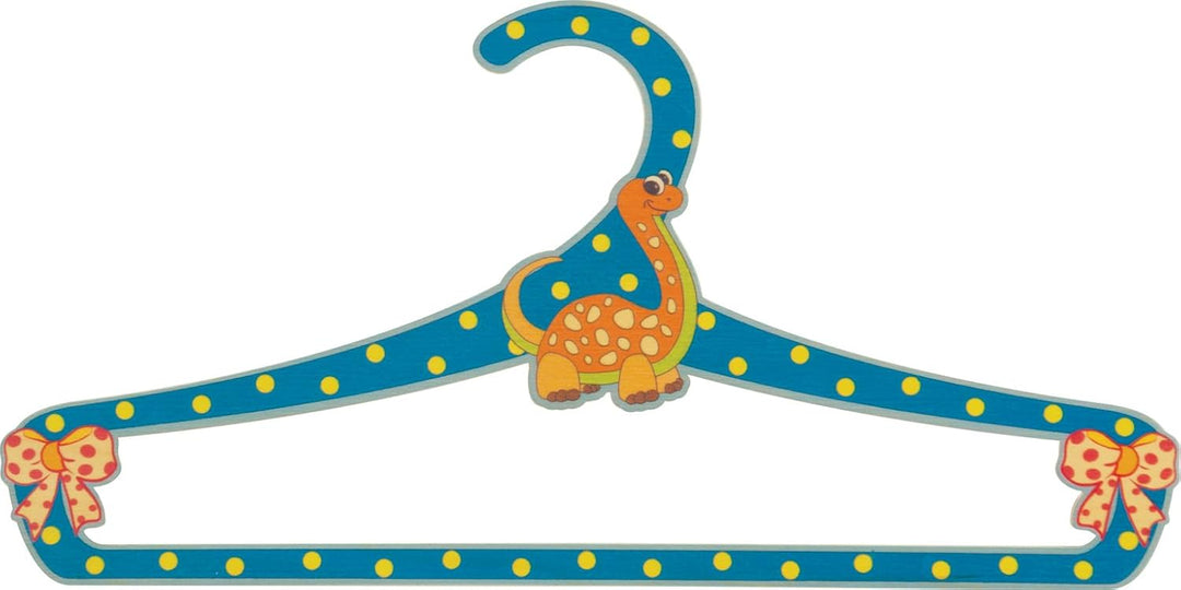 Dida - Set 4 Bunte Kleiderbügel Aus Holz Für Kinder, Dekoration Tiere Set 4 Kleiderbügel für Kinder,