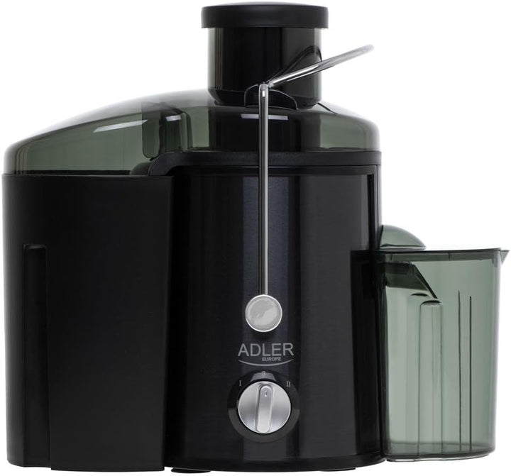 Adler AD 4132 Entsafter, 800 W, Titanklingen, Safttank 0,45L Fruchtfleischsammler 1,5L Anti Tropf Sy