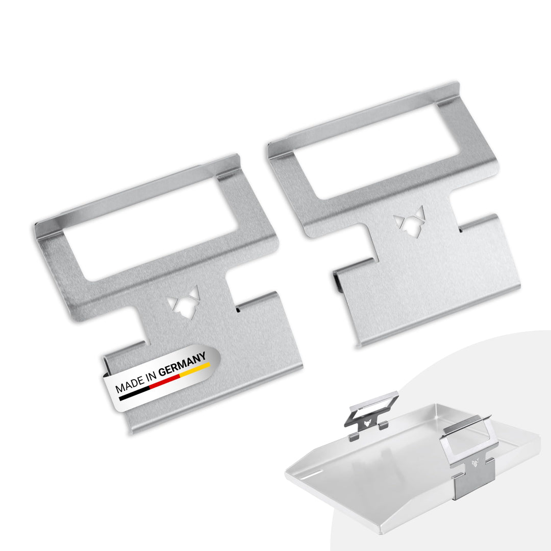 FENNEK Griffe für Plancha Platten | Für Planchas mit einem Rand zwischen 35-40 mm | Aus Rostfreiem E