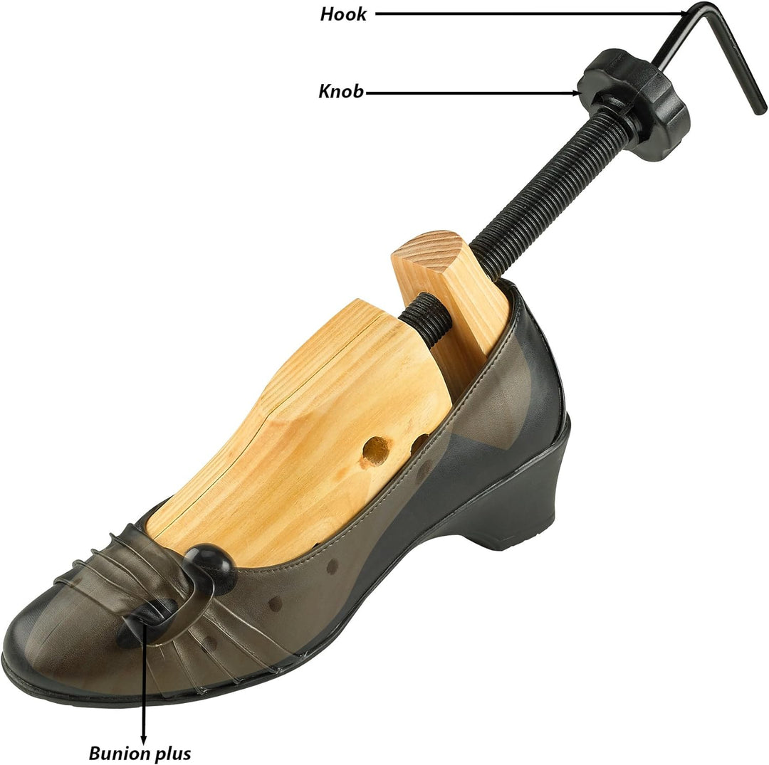 MEDca Professioneller 2-seitiger Holzschuhspanner, Deluxe-Holzschuh für Herren und Damen, Grösse L,