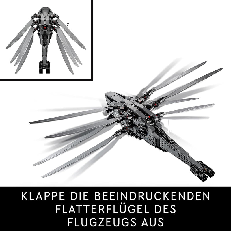 LEGO 10327 Icons Dune Atreides Royal Ornithopter, Set zum Sammeln für Erwachsene, Film-Geschenk für