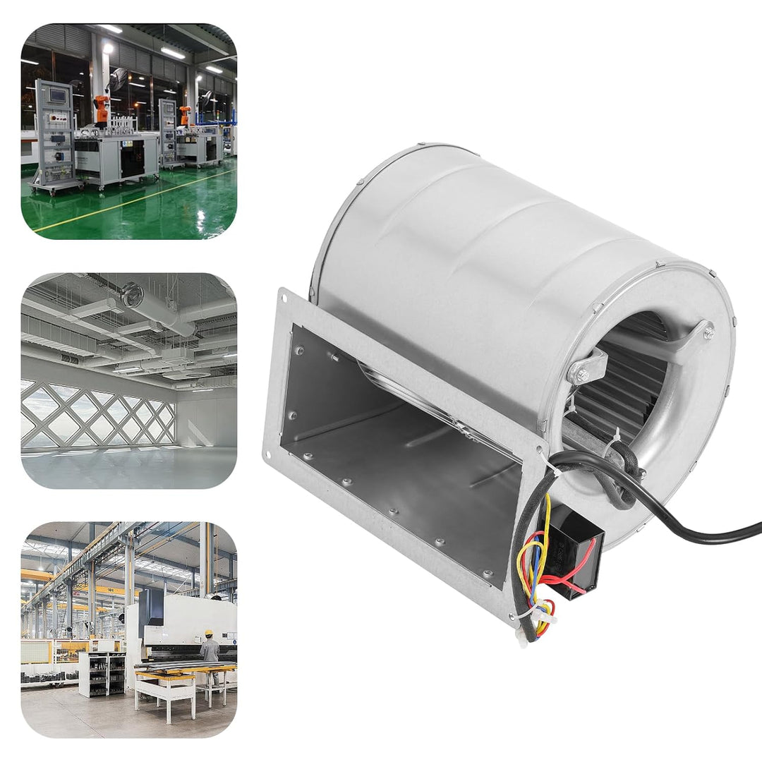 Radialventilator mit Doppelansaugung 150W AC 220V – Laufrad Ø146 mm, für Absaugung, Lüftung, Werksta
